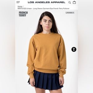 NEW Los Angeles apparel pullover. American made. Small. French terry thick $56